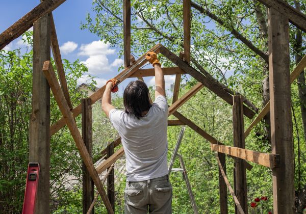 Wood Pergola Repair in Layton